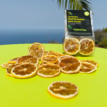 Limones deshidratados para cóctel