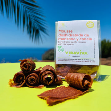 Mousse deshidratada de manzana y canela