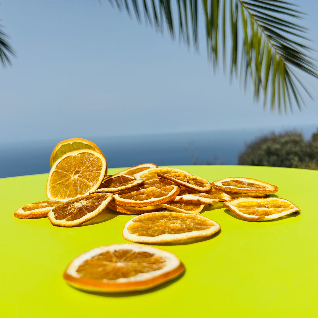 Naranjas deshidratadas para cóctel