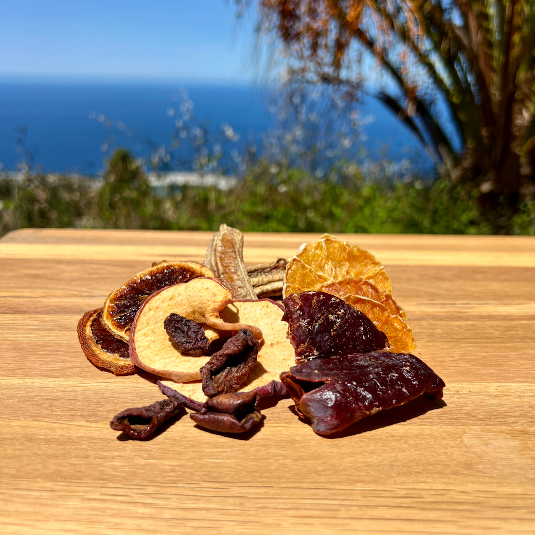 Divers fruits déshydratés