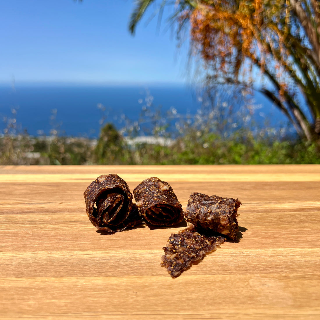 Mousse de figues déshydratées aux amandes