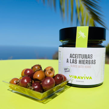 Aceitunas aliñadas a las hierbas